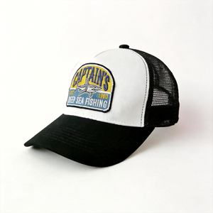 Casquette de baseball respirante en maille sportive à 5 panneaux avec logo personnalisé et broderie 2D - Product Image 2