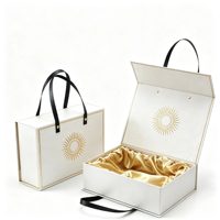 Boîte Cadeau Magnétique de Luxe pour Chaussures et Vêtements avec Sac Fourre-tout Assorti, Logo Personnalisé en Feuille d'Or, Doublure en Satin, Boîte d'Emballage pour Cheveux