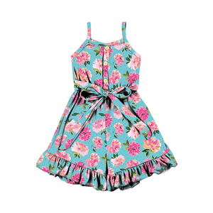 Baby Girls Jumpsuit Kids Fashion Tie Shoulder Design Summer Wholesale Clothing One Piece <b>Shorts</b> <b>Romper</b> - Product Image 4