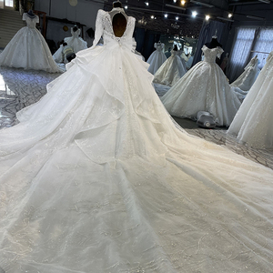 Mn107 abiti formali da festa con perline di alta qualità nuovo arrivo abito da sposa di lusso sposato - Product Image 3