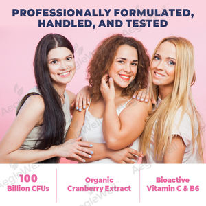 OEM ODM aeglwell probiotici e prebiotici capsule con vitamina C e mirtillo per le donne - Product Image 3