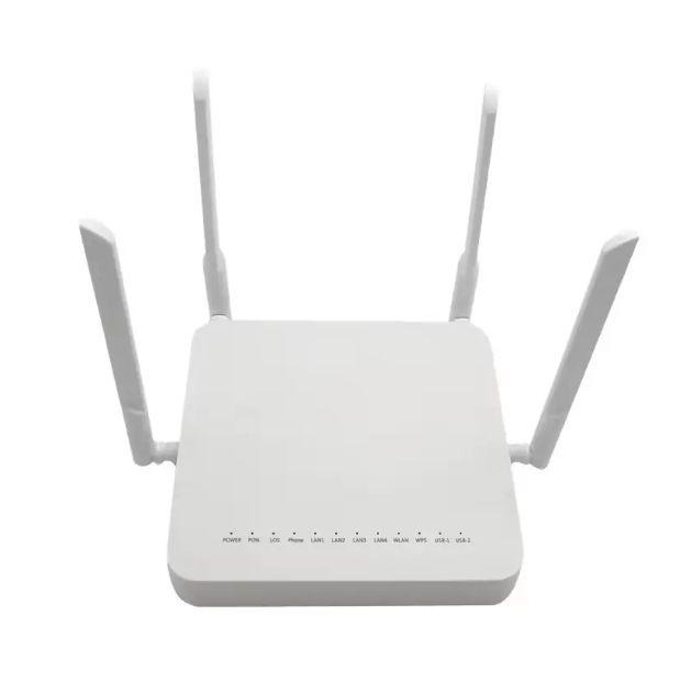 JUQU Onu Zte for F680 V6.0 GPON ONU AC 2000 Dual Band 2.4G & 5G Wireless 4-Port Fiber Optic FTTH Network Device with 2 POTS