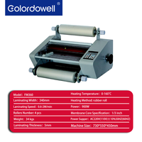 Colordowell FM360 Machine à plastifier électrique 13,3 pouces / A4 / A5 / A6 / A3 à chaud et à froid, plastifieuse à pochettes thermofusibles