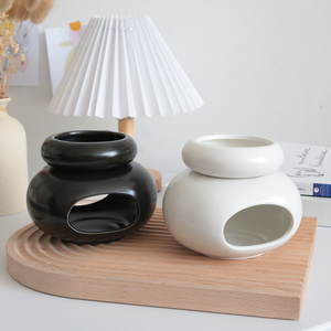 Toptan Modern İskandinav özel yuvarlak seramik yağ yakıcı mumluk koku yağı - Product Image 2