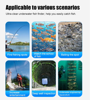 Système de caméra sous-marine pour pêche sur glace et bateau pour l'optimisation des poissons vivants et des appâts