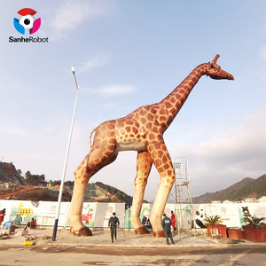 Zoo Park Grote Levensgrote Animatronic Dier Giraffe Standbeeld Voor Klanten Te Trekken - Product Image 4