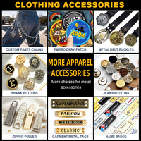 Boucles de ceinture personnalisées avec logo, étiquettes métalliques pour vêtements, œillets, boutons, chaînes de pantalon pour accessoires masculins en acier, alliage de zinc, laiton