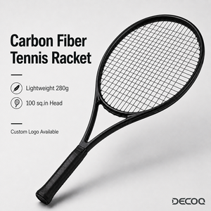 <span class=keywords><strong>Raquette</strong></span> de tennis en fibre de carbone personnalisée en gros, légère (280g), professionnelle pour adulte, taille de tête 100 pouces carrés - Product Image 2