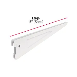 Master con unità 100 staffa piatta bianca per doppia cerniera, 32cm, FIERO - Product Image 3