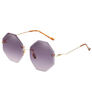 2025 nouveau rétro <span class=keywords><strong>Amazon</strong></span> vente chaude nouvelle mode couleur marine sans cadre femmes dames mode Zigzag bras tendance <span class=keywords><strong>lunettes</strong></span> <span class=keywords><strong>de</strong></span> <span class=keywords><strong>soleil</strong></span> personnalisées - Product Image 1