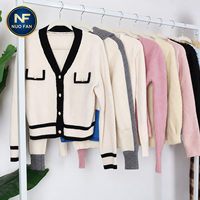 Pakaian Wanita Vintage Bekas Grosir, Jumper Musim Gugur/Dingin, Bahan Campuran, Semua Ukuran, Perdagangan Lintas Batas