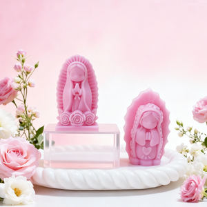 Moldes de silicona para velas de aromaterapia Angel, figuras de yeso DIY de niño/niña para oración, venta al por mayor transfronteriza - Product Image 2