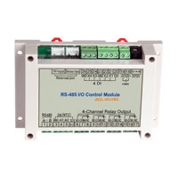 Module d'acquisition série AI/RO/DI 485 Modbus RTU avec 4 canaux de sortie relais et 2 entrées analogiques 4-20mA