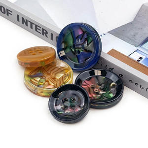 Bouton de vêtement rond à quatre yeux nacré multicolore Costume pour hommes et femmes <span class=keywords><strong>Trench</strong></span>-Coat Pull Cardigan Boutons en résine bon marché - Product Image 1