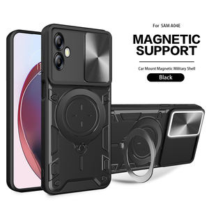 Funda para <span class=keywords><strong>Samsung</strong></span> <span class=keywords><strong>Galaxy</strong></span> A04E/A04/A04S ventana deslizante Cámara protectora a prueba de golpes soporte de anillo de lujo funda para teléfono móvil - Product Image 1