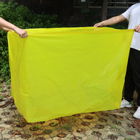 Sac intérieur carré en PE recyclable sur mesure, grande taille, 100 microns, imperméable, emballage en plastique LDPE, fond transparent SYNHUA