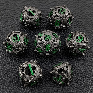 <span class=keywords><strong>Dados</strong></span> de dragón de calavera <span class=keywords><strong>personalizados</strong></span>, juego de mesa RPG, juego de <span class=keywords><strong>dados</strong></span> de equipo para tomar decisiones, <span class=keywords><strong>dados</strong></span> de dragones y mazmorras huecos de Metal DND - Product Image 2
