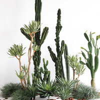 Grand Cactus Artificiel en Plastique Plantes en Pot de Haute Qualité Toucher Naturel Plantes en Pot Intérieur Extérieur Décoration de Maison