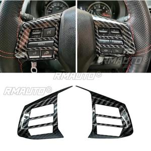 Volante de fibra de carbono con decoración brillante superior e inferior, modificación ligera mate para Subaru Forester 2013-2015 - Product Image 2