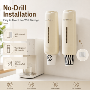 UFORU Dispensador Automático Colgante de Vasos de Papel Desechables para Cocina, Soporte de Almacenamiento, Estante Inteligente de Plástico para Vasos de Café - Product Image 3