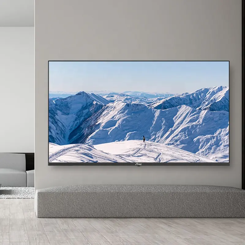 Tela plana de fábrica tv 32 43 polegadas led smart tv com quadro de plástico clássico