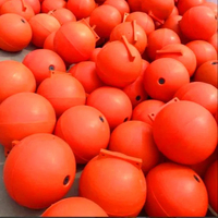 Sphères en plastique d'amarrage de quai en polyéthylène rempli de mousse résistant aux chocs Avertissements de sécurité Boules flottantes avec partie de piston
