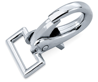 YF102080DC accessoires de quincaillerie en cuir en gros mousqueton à ressort déclencheur fermoir pivotant mousqueton en alliage de Zinc