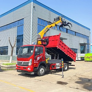 Grue montée sur camion HOWO de Chine avec pelle grue, fournie directement par l'usine - Product Image 1