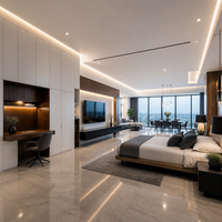 Ensembles de bureaux d'étude intégrés sur mesure, consoles flottantes, murs multimédias, solutions de mobilier pour toute la maison, OEM