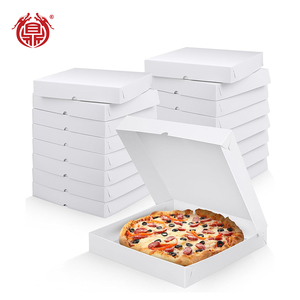 Boîte à pizza en carton imprimée pour livraison, <span class=keywords><strong>10</strong></span>, 12, 14, <span class=keywords><strong>15</strong></span>, 16, 18 pouces, 33 <span class=keywords><strong>cm</strong></span>, 16x12x2, vente en gros, boîte à pizza blanche - Product Image 1