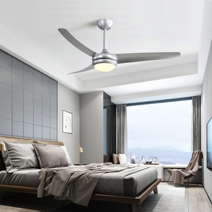 Ventilateur de plafond nordique moderne à 6 vitesses avec télécommande lumineuse Ventilateur de plafond LED silencieux pour chambre à coucher et salon à 3 pales - Product Image 4