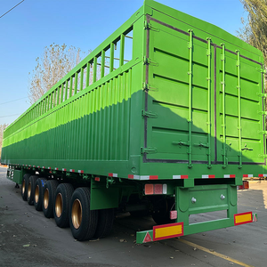 Oferta especial: Semirremolque de acero de 6 ruedas con plataforma y valla de 100-150 toneladas, procedente de China - Product Image 4