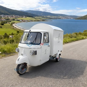 Carrito de Comida Eléctrico de 4 Ruedas para Exteriores, Equipo de Barbacoa de Acero Inoxidable para Venta Ambulante, Camión de Snacks, Pizza, Hot Dogs, Certificado CE - Product Image 1