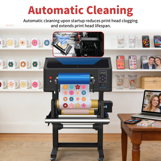 Erasmart Roll to Roll Uvdtf Sticker Printer A/B Film 2 in 1 Inkjet Impresora Xp600 Head Digital A3 Uv Dtf Printer