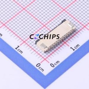 FPC-1.0FX-10PWBH20 FFC/FPC Connector SMD,P=1mm Connector Flip Cover Type Bottom Contact 10P 1mm - Product Image 2