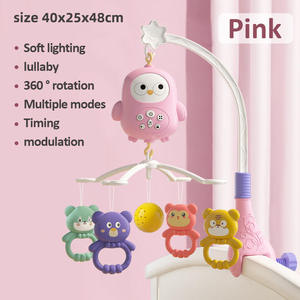 360-Degree Rotating Hanging <strong>Toy</strong> with Soft Melodies, Visual Stimulation Device with Colorful Pendants, Universal Clip-On Stand - Product Image 2