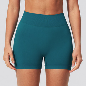 Shorts de sport sans couture pour femme, sexy, pour fitness et gym, avec design dos en V profond et effet froncé aux fesses, pour le yoga - Product Image 6