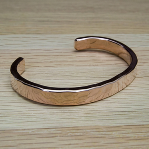 Handmade Solid Pure <b>Copper</b> Wavy Cuff Bangle Solid Flat Metal <b>Copper</b> Craft Forged Organic Healing Jewelry For Men & Women OEM - Product Image 1
