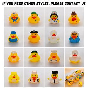 CJX458 bebek Mini karet vinil kustom dengan Logo dan bentuk grosir mainan apung mandi anak suara bebek hadiah promosi - Product Image 3