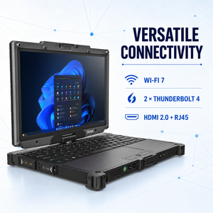 Getac V120 แล็ปท็อปแบบ 2 in 1 แข็งแรงทนทาน ใช้ Intel Core Ultra ระบบปฏิบัติการ <span class=keywords><strong>Windows</strong></span> <span class=keywords><strong>11</strong></span> <span class=keywords><strong>Pro</strong></span> หน้าจอสัมผัสขนาด 12.2 นิ้ว มาตรฐาน IP66 คอมพิวเตอร์โน้ตบุ๊กสำหรับงานอุตสาหกรรม - Product Image 6
