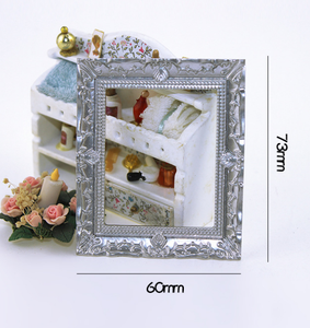 1/6 1/12 Nhà búp bê mô phỏng thu nhỏ hình ảnh nhỏ Khung Mô hình trang trí nội thất - Product Image 2
