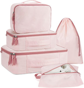 Lot de 5 sacs secs humides bébé couches lavables piscine de plage Cubes d'emballage ultra-légers femmes sac de voyage réutilisable pour maillots de bain - Product Image 1