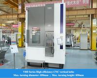 Grand tour CNC vertical en métal V8H Max. Hauteur de coupe 850mm Fanuc CNC fraisage tour vertical