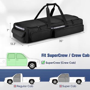 Organizador de bolsa de almacenamiento debajo del asiento de carga apto para Super Crew Cab