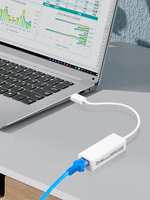 Répartiteur de câble Ethernet USB 2.0 vers RJ45 Adaptateur d'extension USB2.0 100 Mbps Convertisseur de carte réseau gratuit pour ordinateur portable