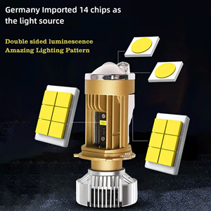 Chenlang CL05 160W 20000LM láser incorporado línea de corte instalación directa lente de precisión matriz proyección directa faro Led - Product Image 5