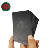 Codificación negra personalizada RFID tarjetas de visita etiqueta regalo tarjeta de control de acceso plástico PVC NFC Java Google Play tarjeta de identificación