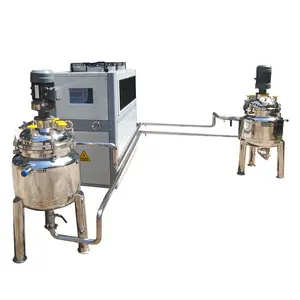 Double jacketed 304 liquid 500l industrial mixer for liquid soap making machine reactor