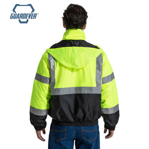 سترة عمل عاكسة عالية الوضوح للرجال، مقاومة للماء، مناسبة لمواقع البناء، مبيعات ساخنة - Product Image 5
