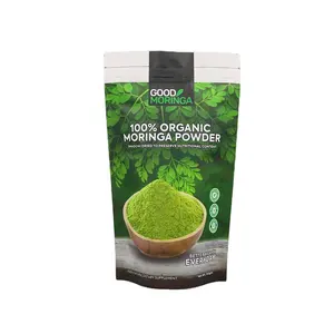 China Supplier Ceremonial Grade Organic Matcha Green Tea Powder Slimming Tea Smell Proof Aluminum Packaging Stand Up Bag Pouch